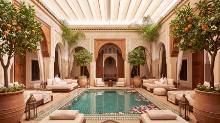 Ambiance riad marocain